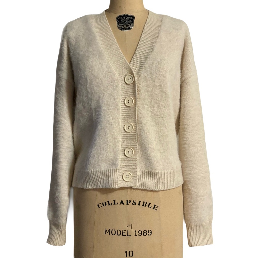 Sanctuary Cream Oversized Cozy Button-Up Cardigan